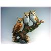 Corriere Exp. SPLENDIDO TRIS DI GUFETTI BOMBONIERA STATUETTA RESINA GUFO OWL POR