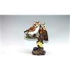 Corriere Exp. SPLENDIDA COPPIA DI GUFETTI BOMBONIERA STATUETTA RESINA GUFO OWL P