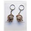 ICT SET di 12pz Portachiavi Souvenir Roma ELMO CENTURIONE Porta Chiave in Metallo