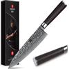20.1Cm Coltello Da Cuoco Acciaio Damasco, Coltello Da Chef Professionale Forgiat