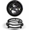JW PLAYER Faro LED Da 7 Pollici + Fendinebbia Da 4,5 Pollici Anello Di Montaggio Staffa Da