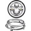 JW PLAYER Faro LED Da 7 Pollici + Fendinebbia Da 4,5 Pollici Anello Di Montaggio Staffa Da