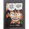 One Piece Card Game Luffy DON!! Promo FOIL 1st Anniversary Near Mint