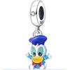 Ciondoli in argento 925 Disney per braccialetto mickey minnie paperina cartoons
