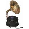 NA Nuovo Big Grammofono Phonograph Ottone Corno Vintage Look Nautico Casa Decor ECS