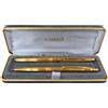 Parker Parure Penna Stilografica + Penna Portamine Parker Dorate + Custodia