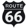 SUMA SHOP Grande Route 66 USA Toppa termoadesiva cm 17 x 15 per Motociclisti Toppe Vintage
