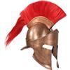 Elmo da Cavaliere Medievale Romano LARP in Acciaio e Rame Armatura vidaXL