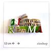 ICT Corriere Exp.- 12 PEZZI Souvenir Roma Colosseo Calamita Magneti Frigo Fridge