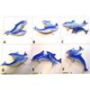 SET DA 12 PEZZI Calamita Magnete Frigo Fridge Magnets dolphin DELFINO DOPPIO