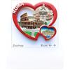 ICT SET 12 PEZZI Souvenir From Italy Rome Calamita Magnete Frigo ROMA nel Cuore