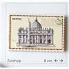 ICT SET DA 12 PEZZI Calamita Frigo Souvenir ROMA Vaticano San Pietro Francobollo Ita