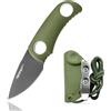 Runer Full Tang Coltello Da Caccia Campeggio a Lama Fissa 4,7Cm Con Guaina Kydex