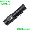FAVOUR TORCIA TATTICA HAWK-L RICARICABILE 1600 LUMENS 400 MT CALAMITATA