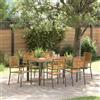vidaXL Set da Pranzo per Giardino polyrattan Mobili Esterno Patio Terrazza vidaXL