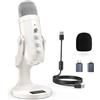 ZealSound Microfono a Condensatore USB per PC iPhone e Smartphone con