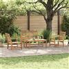 vidaXL Set Divano da Giardino Naturale Legno di teak solido Mobili Esterno vidaXL