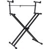vidaXL Supporto per Tastiera Musicale Doppia Staffa a X Nero Gambe Sostegno vidaXL