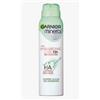 Garnier Mineral Hyaluronic Care 72h Sensitive Deodorante Spray 150 ml. Anti-Perspirant - No Alcololo arricchito con acido ialuronico di origine vegetabile e mineralite, 6 pezzi (confezione da 6)