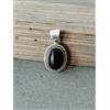 Ciondolo In Argento Sterling 925 Con Pietra Preziosa Onice Nero S-687