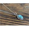Pendente In Argento Sterlina 925 Con Gemma Larimar Dei Caraibi S- 317