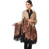 Pashtush Donna a Mano Cashmere IN Lana Scialle Stola Jacquard Palla Caldo e Morbido Simil