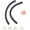 TKSE Filtro Gas Carburante in Linea, 1x Filtro Olio Kit Filtro Carburante Benzina Universale Per Moto con Clip Per Tubi