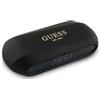 CG Mobile Guess Cuffie Bluetooth TWS + Docking Station Logo stampato Metallico Elongated Nero