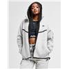 Nike Womens Nike Felpa con Cappuccio Tech Fleece - Grigio, grigio