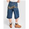 Ed Hardy Womens Ed Hardy Jorts Crawling Dragon - Blu, blu