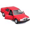 Burago Bburago Mercedes 190E (1987): modello auto in scala 1:24, porte mobili, blu (18-21103B)