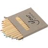 Set 12 matite in legno corte colorate personalizzabile Devin personalizzate o neutre
