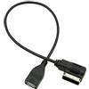 BOROCO Adattatore Cavo USB MP3, Interfaccia Musicale USB Adattatore Cavo AMI MMI AUX MP3 Per Q5 Q7 R8 A3 A4 A5 A6