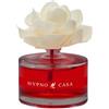 HYPNO CASA - Cofanetto Regalo con Diffusore di Fragranza Profumata per Ambiente con Fiore - 60ml (Rosso divino)