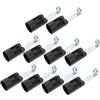 CAXUSD Portalampada Per Base Candelabro Confezione Da 10 in Lega Di Zinco in Plastica E14 Per Lampade Da Parete E in Cristallo