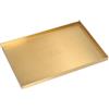 Nikou Vassoio Decorativo Rettangolare Dell'oro, Vassoio da Portata in Acciaio Inossidabile, Portaoggetti Moderno in Metallo Organizer per Riporre Oggetti, per Gioielli, Cosmetici