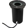 Ledvion - Faretto da incasso rotondo a terra, IP67, attacco GU10, cavo da 1 m, lampada da esterno, illuminazione da giardino