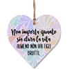 CARISPIBET Non importa quanto sia dura la vita | segni decorativi figli targhe decorative divertenti decorazioni d'interni segni divertenti regali di decorazione paternità 12 x 12 cm