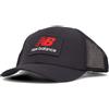 New Balance Cappello baseball forato con logo nero - TU BLACK - NEW BALANCE 15527630101 - C - M001
