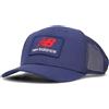 New Balance Cappello baseball forato con logo - TU NBNAVY - NEW BALANCE 15527640101 - C - M001