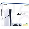 SONY PS5 CONSOLE SLIM 1TB BIANCA CON LETTORE + 2 CONTROLLER WHITE IT