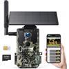 WOLFANG Fototrappola 4G LTE Fototrappola Solare 2.5K con Scheda SIM