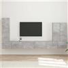 vidaXL Set di Mobiletto da TV a Parete con lo scaffale con porta per soggiorno vidaXL
