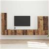 vidaXL Set di Mobiletto da TV a Parete con lo scaffale con porta per soggiorno vidaXL