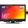 C1624F 16" Full HD LED TV Integrierter Dvd-Player Triple Tuner DVB-T/T2-C-S/S2 H