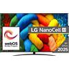 Lg Smart TV 86" 4K UHD NanoCell WebOS AI Sound Pro Classe F Nero 86NANO81A3A