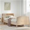 vidaXL Giroletto con Libreria senza Materasso 75x190 cm in Legno Pino letto vidaXL