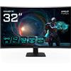 GIGABYTE GS32QCA 31,5" Monitor Gaming Curvo QHD - 2560 x 1440, 180Hz, 1ms, 250 c