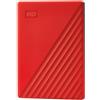 WD 6,4 cm (2,5") 2 TB My Passport USB3.0 rosso