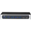 STARTECH Hub USB-C a 7 porte - 5x USB-A + 2 USB-C - USB 3.0 - Hub Alimentato